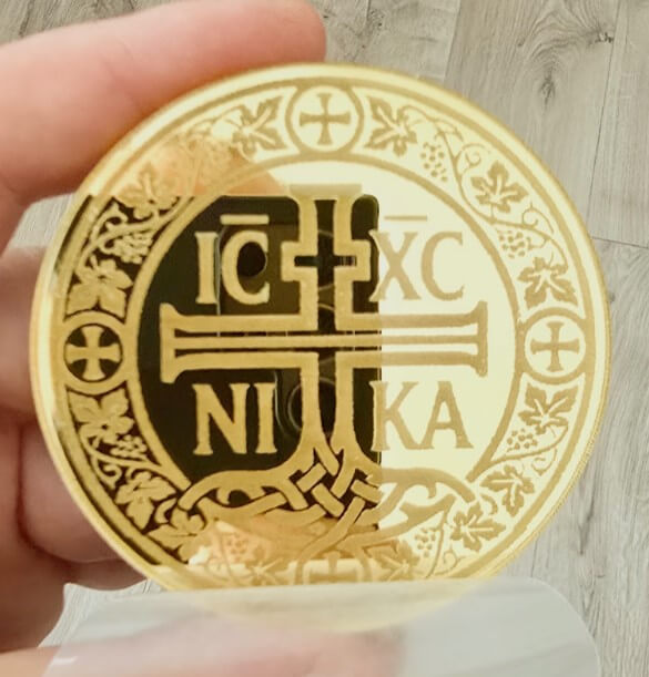 Mărturie ortodoxă personalizată IC XC NIKA